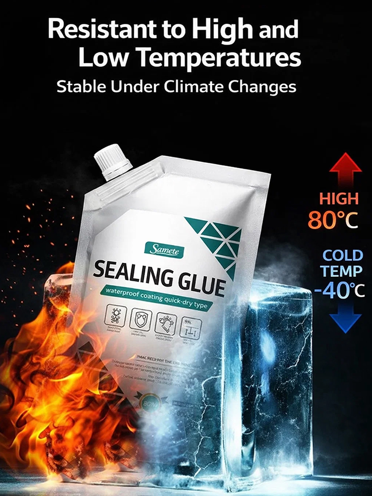 Quick-drying self-leveling high-elasticity crack-resistant repair glue