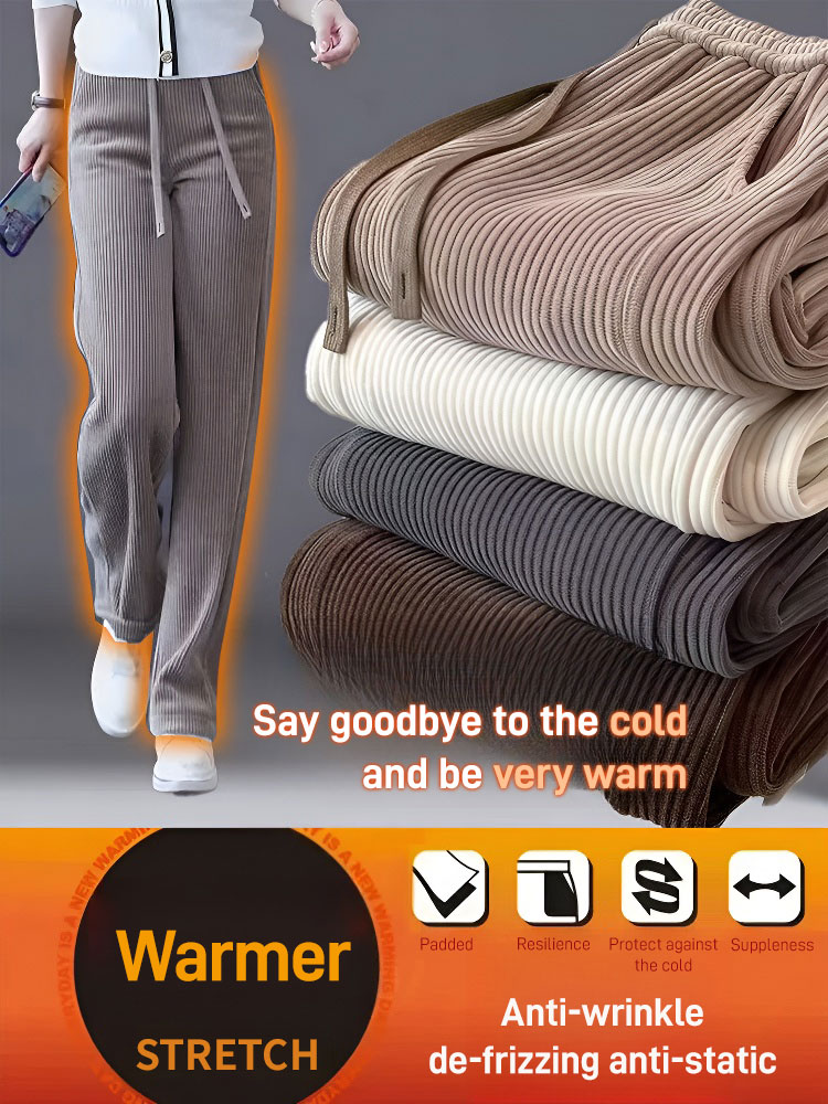 Padded thin lifting waist hundred casual pants