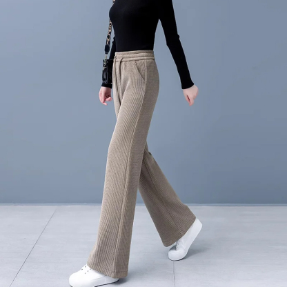 Padded thin lifting waist hundred casual pants