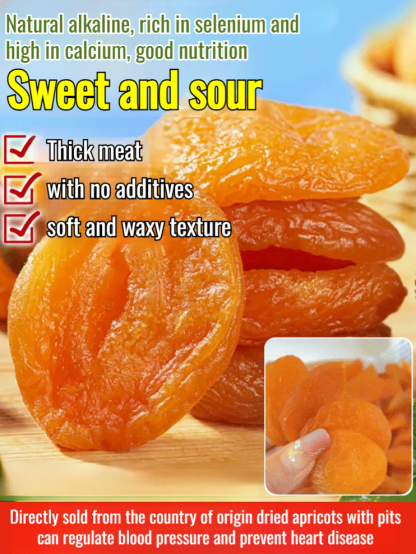🍑Dried Golden Apricot Natural Farmer's Coreless Apricot Meat Fruit Snacks Candied Fruit Dried Apricot