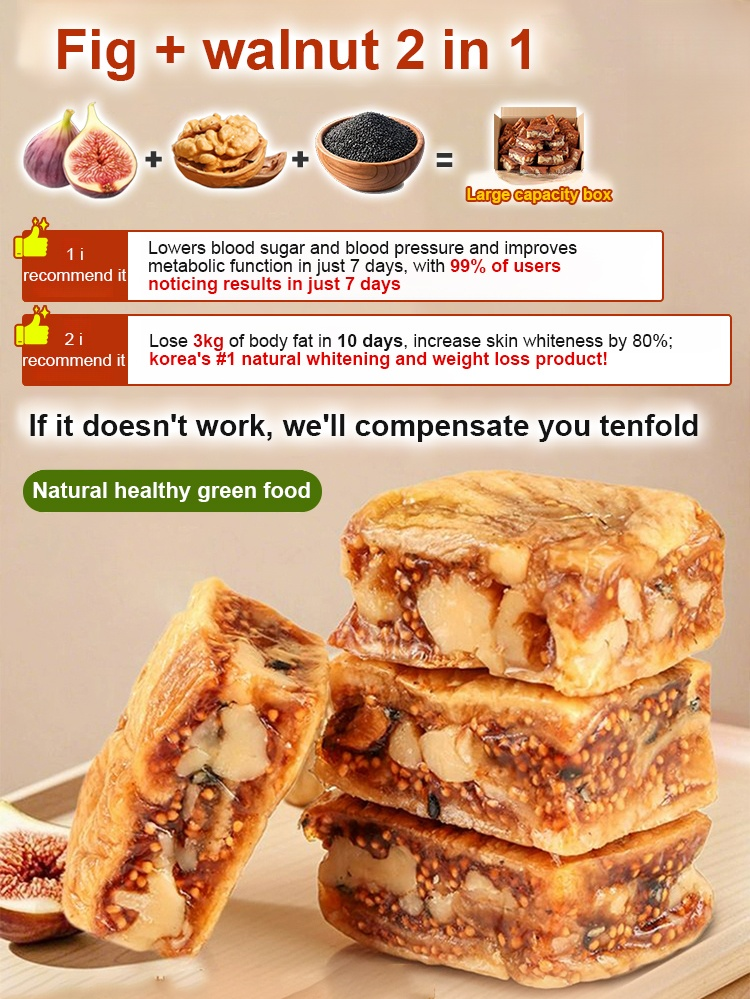 Black sesame cranberry flavored fig pie, low in calories, suitable for those on a diet