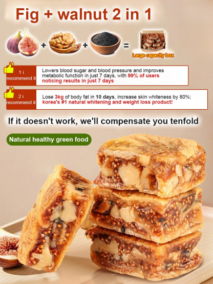 Black sesame cranberry flavored fig pie, low in calories, suitable for those on a diet