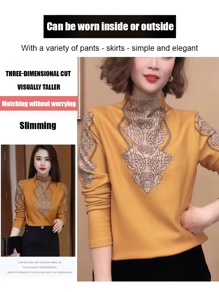 Women's double faced fleece bottoming shirt