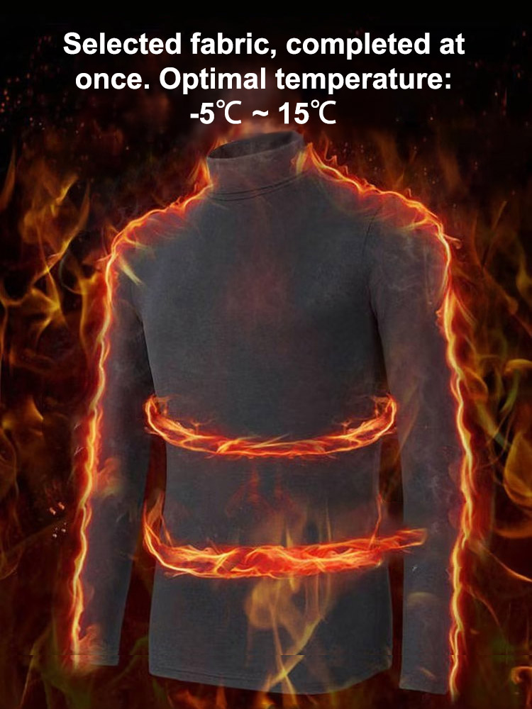[🔥A cutting-edge technology that heats up to 8.8℃ in 30 seconds] Men's Winter High-Neck Sweatshirt