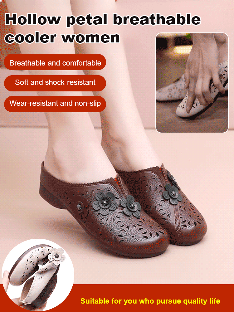 Women's hollow petal breathable sandals