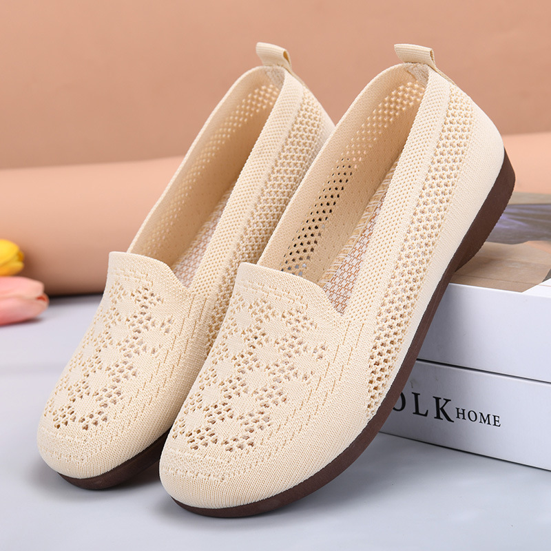 Soft sole shallow mouth one foot stirrup casual shoes
