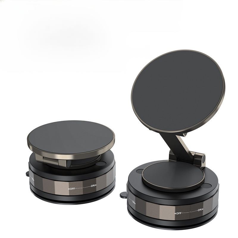 Three-axis folding magnetic car phone holder，Can be used from the car to the kitchen