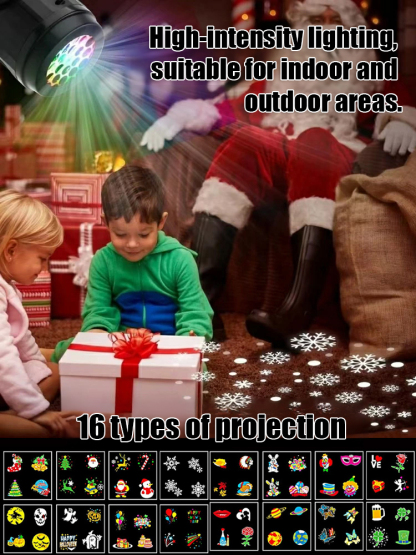 LED Energy-Saving Lamp Colorful Christmas Atmosphere Scene