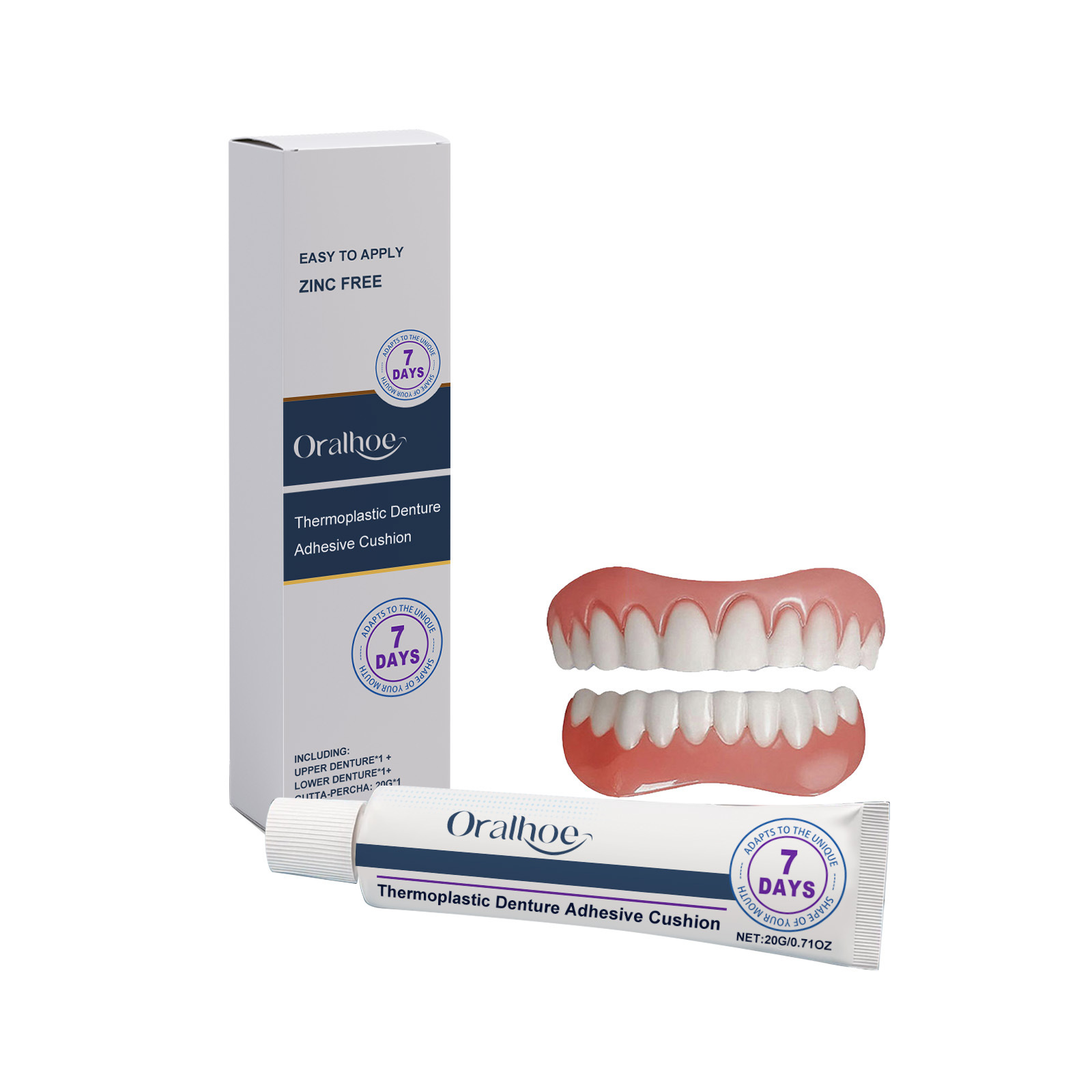 Cosmetic denture sets-Installs in one second&secure and won’t fall out