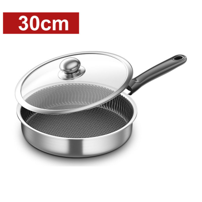 ⚙️ Germany made. Stainless steel frying pan📏6cm Deep Honeycomb Pot, Uncoated for Health and Efficiency