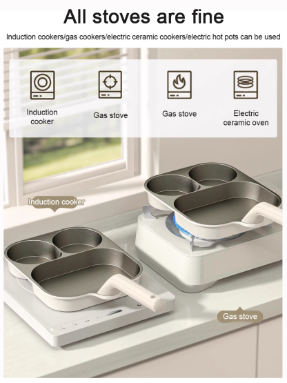 [Uncoated partitioned healthy pot] Hand-forged nutritious non-stick pot