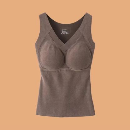 Graphene Self-Heating Warm Lace Vest with Built-in Bra