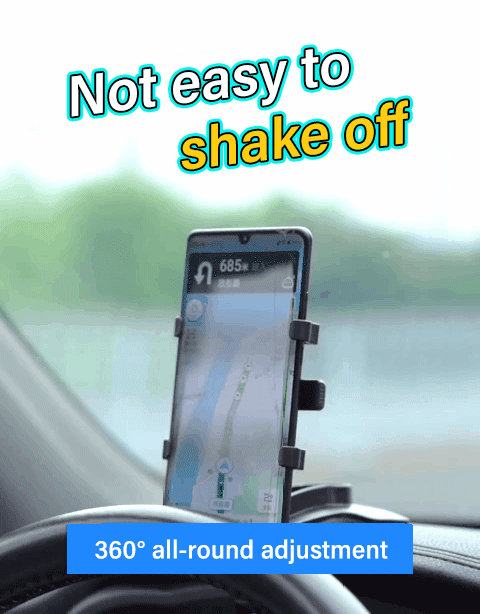 ✨Car multifunctional mobile phone holder, It can rotate 360° in all directions and adjust the angle by 180°, making it compatible with all models