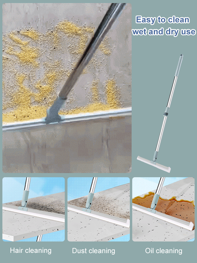 Multifunction Wet and Dry Use Silicone Household Squeegee Broom 