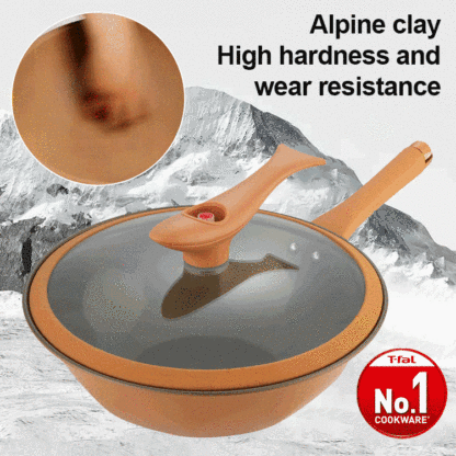 Titanium micropress clay non-stick health pot