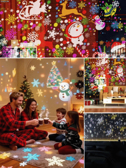LED Energy-Saving Lamp Colorful Christmas Atmosphere Scene