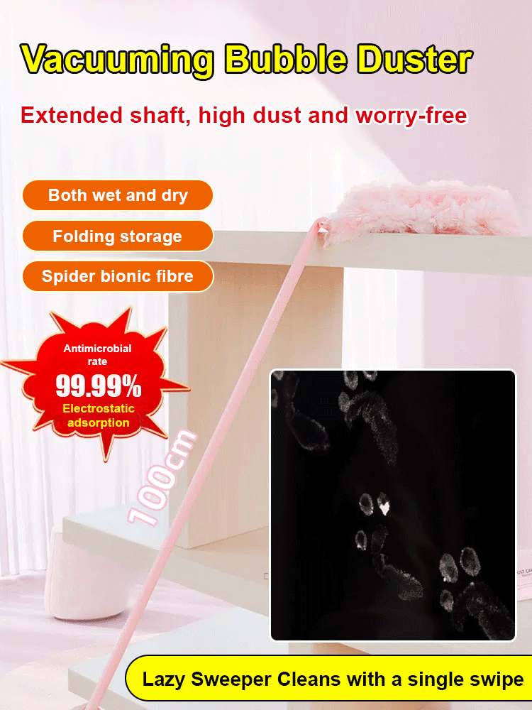 【Electrostatic adsorption】Magic dust bubble duster