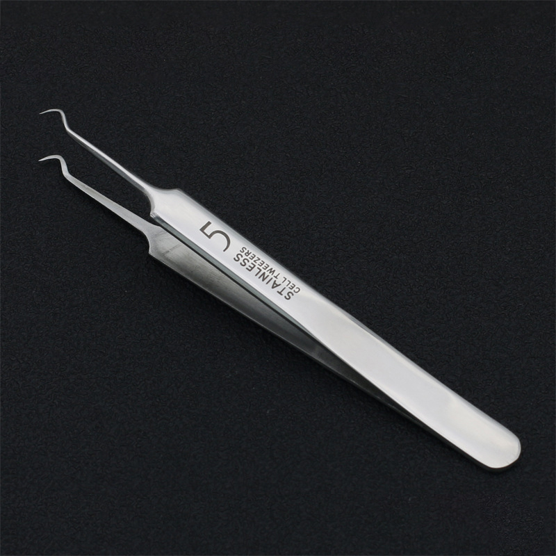 🪡Stainless Steel Acne and Blackhead Tweezers🧰Straight tip, 145° angled tip, 128° hook, covering all facial cleansing needs.