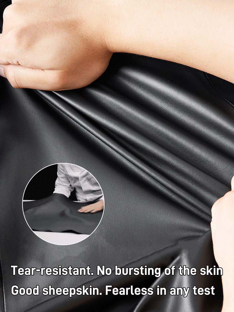 Men's comfortable and warm high-quality leather jacket