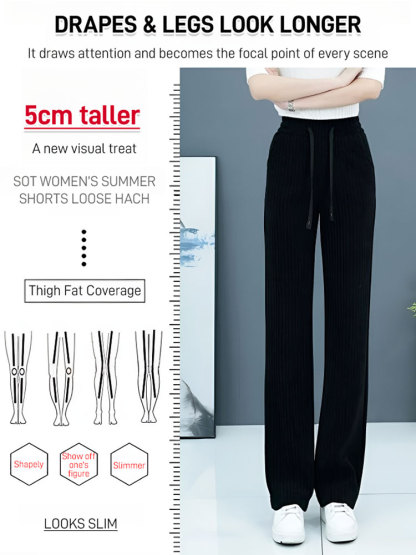 Padded thin lifting waist hundred casual pants