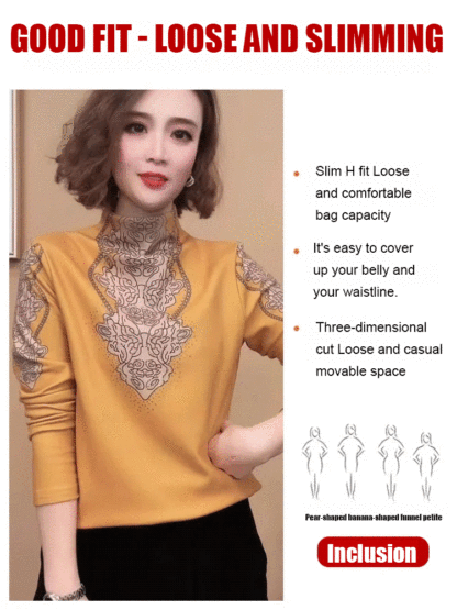 Women's double faced fleece bottoming shirt