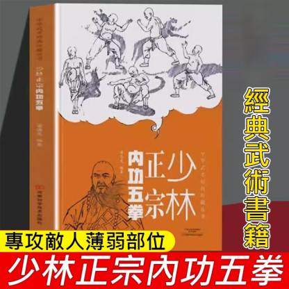 少林正宗內功五拳經典武術書籍