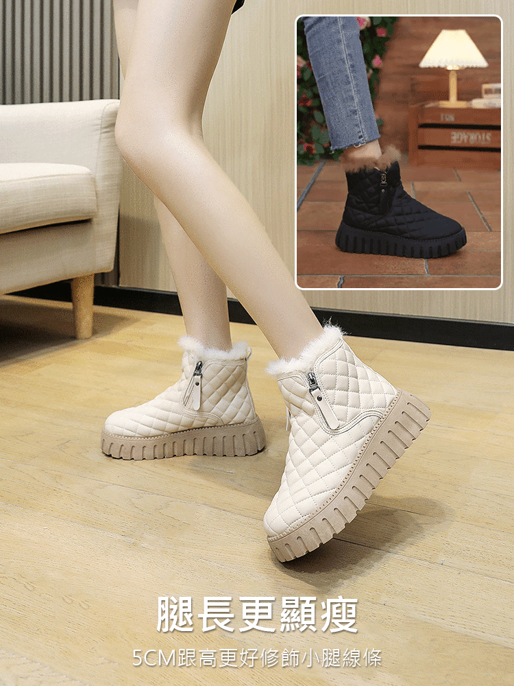 【穿搭萬金油】2024爆款厚底防滑短靴