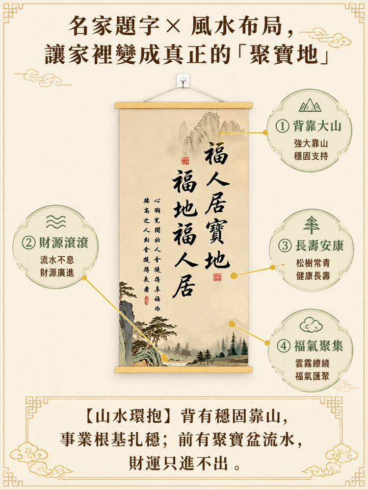 福地福人居掛畫