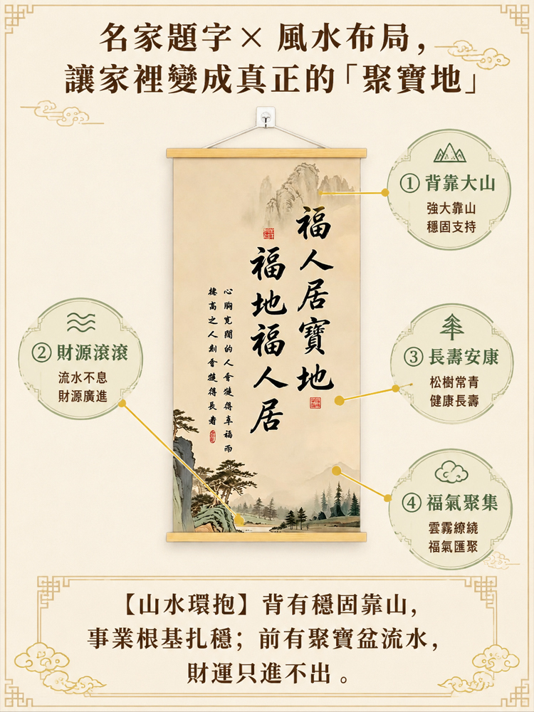 福地福人居掛畫