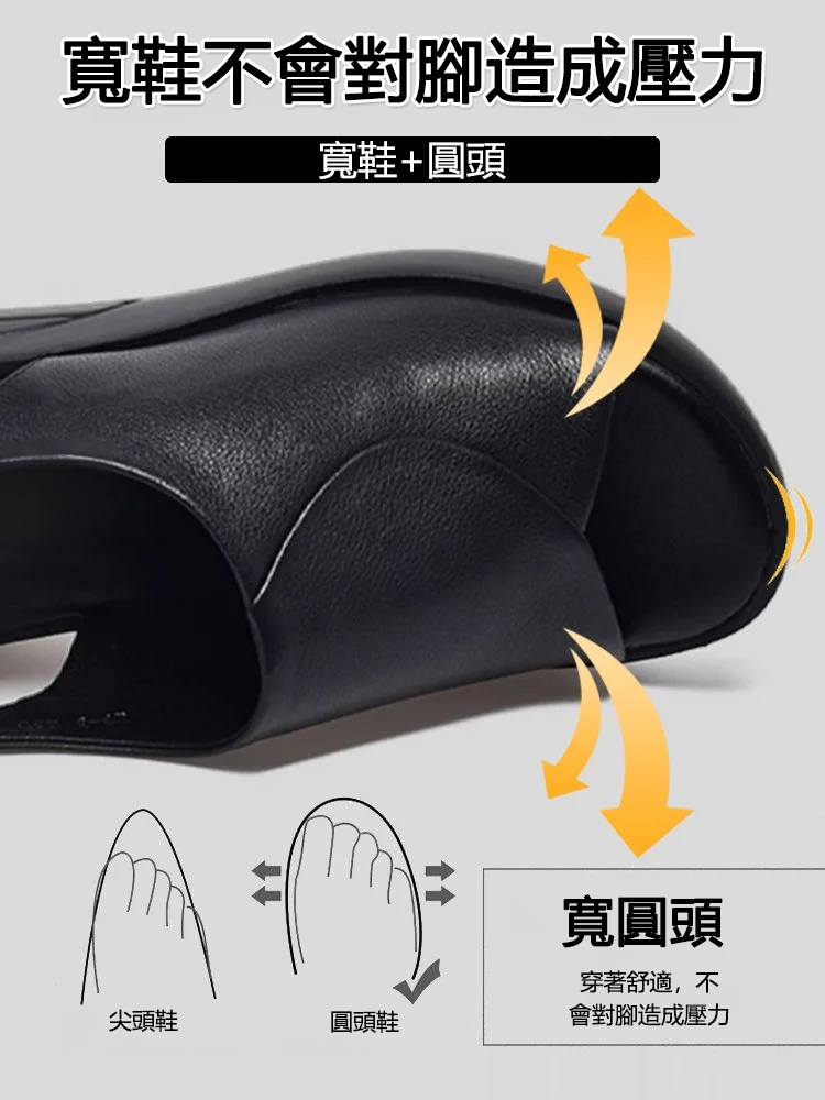 厚底增高7CM粗跟魚嘴涼鞋