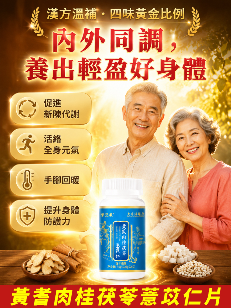 黃耆肉桂茯苓薏苡仁片