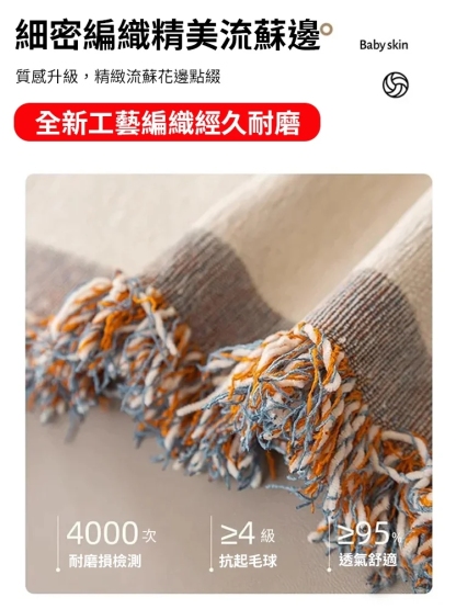 雙面雪尼爾沙發巾