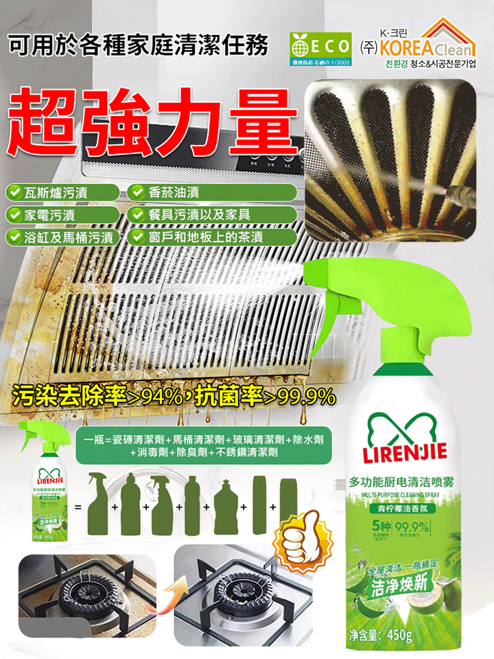 多功能清潔噴霧