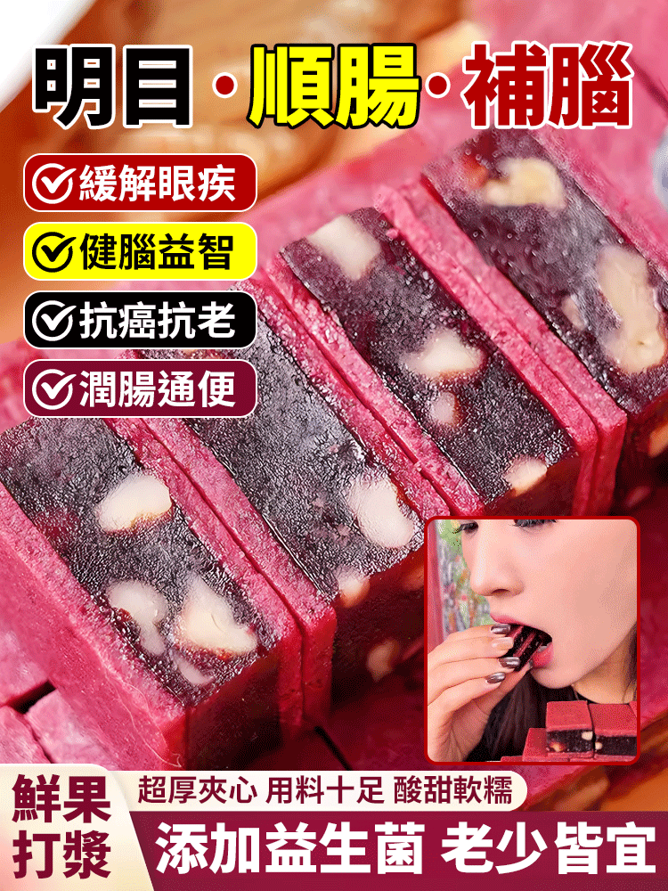 【明目順腸補腦】藍莓核桃夾心山楂