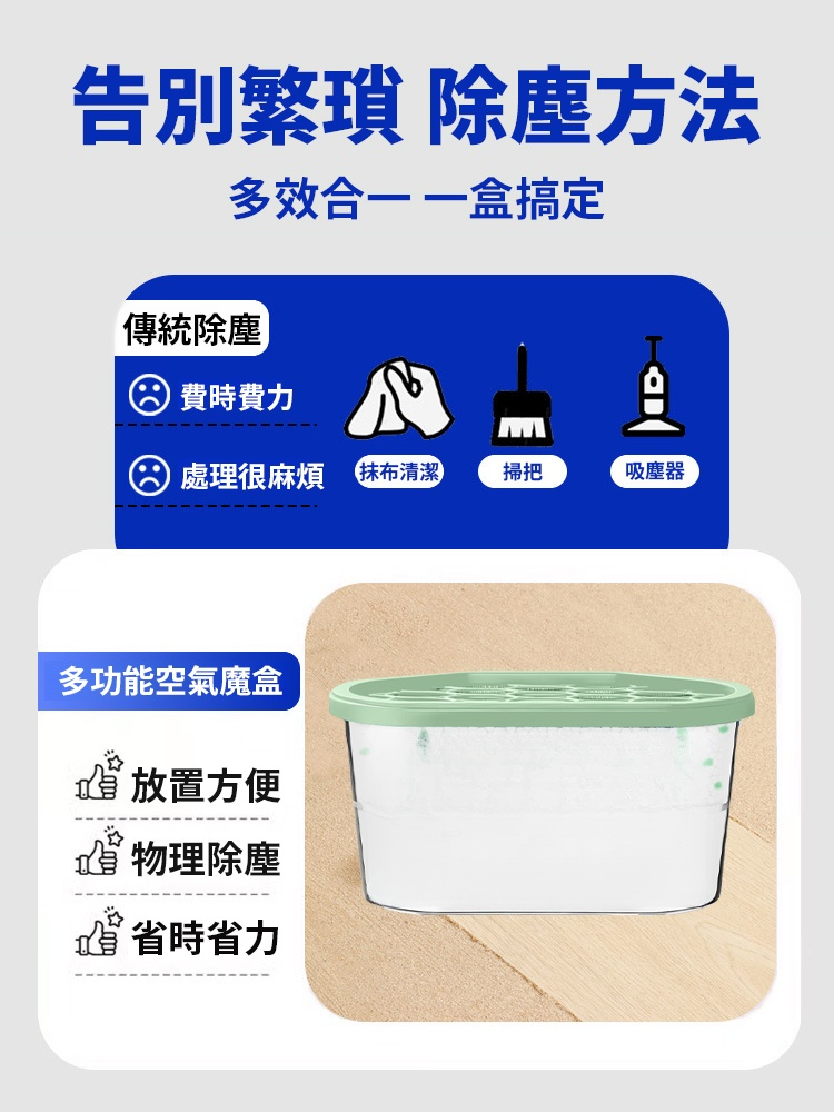 多功能免打除塵魔盒