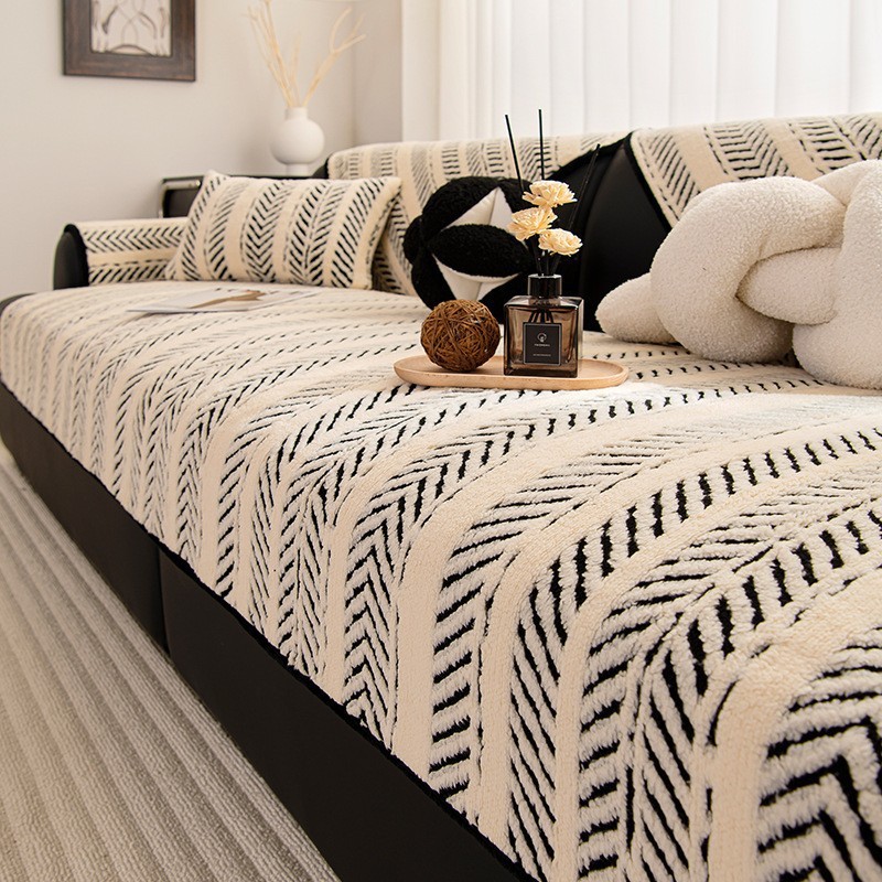 高級感舒棉絨沙發墊簡約