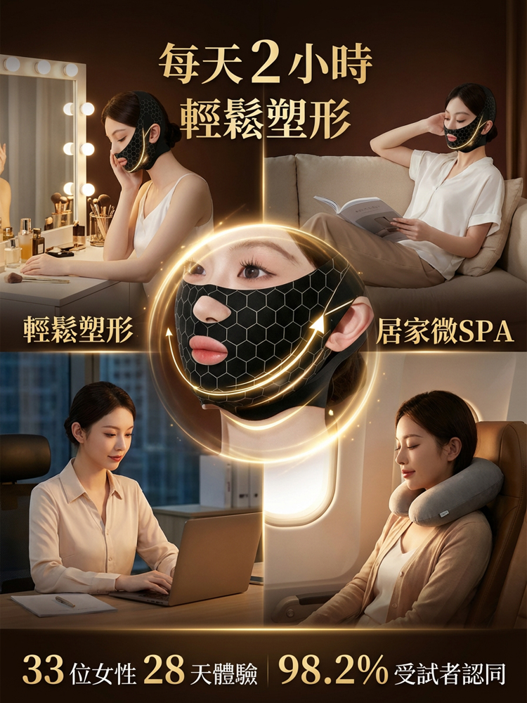 【居家微SPA】精雕瘦臉淡紋繃帶