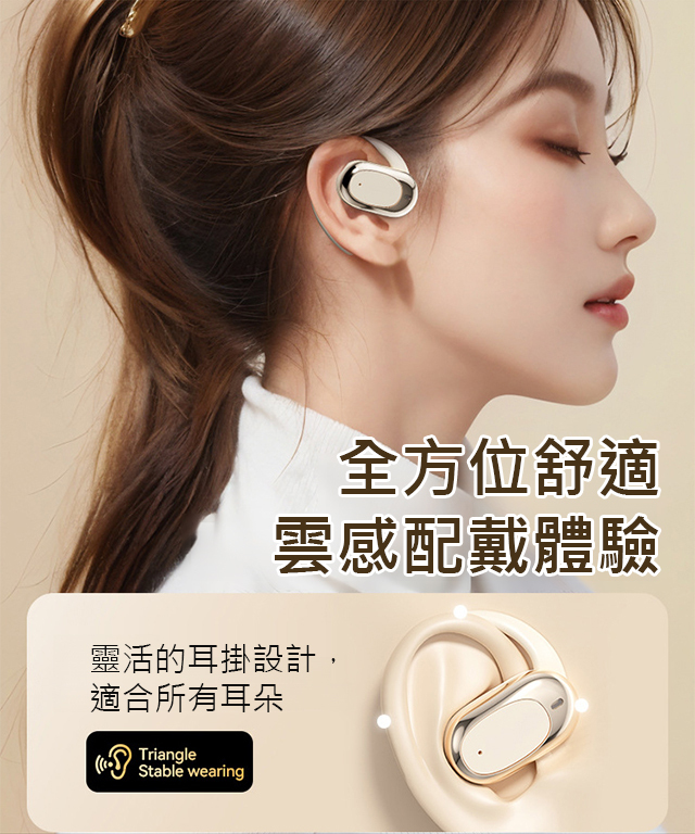 無線藍牙耳機不入耳掛耳式