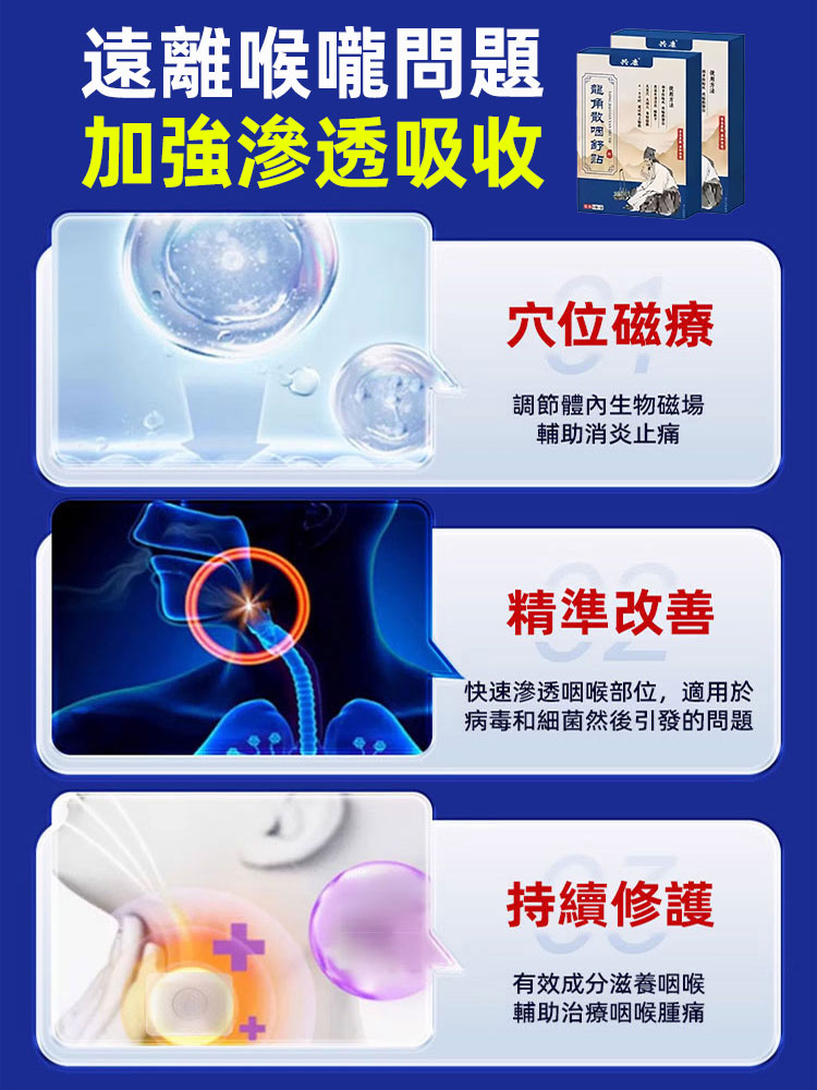 草本溫和龍角散嚥舒貼