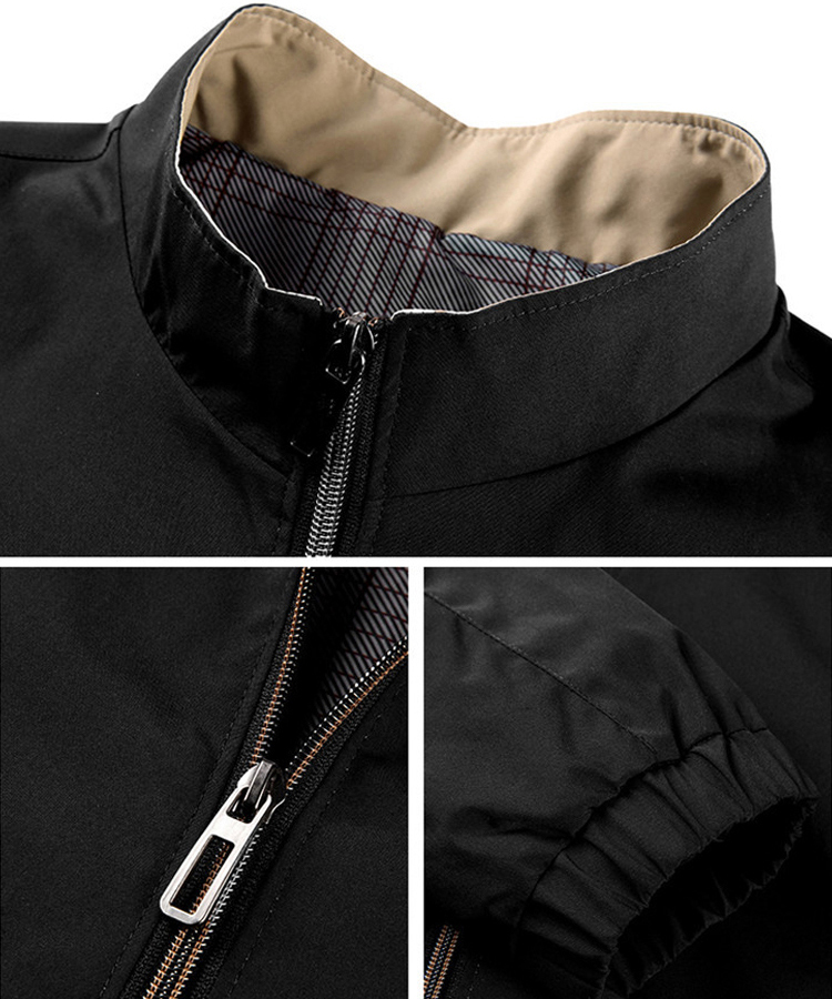 高端男士商務立領休閒夾克