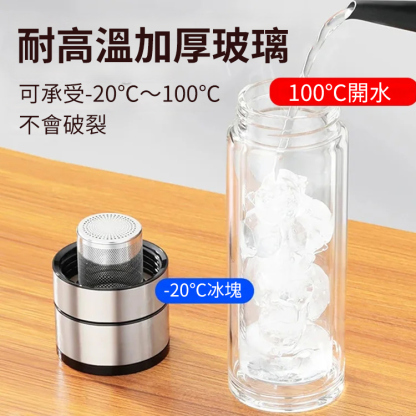 一鍵開蓋茶水分離杯