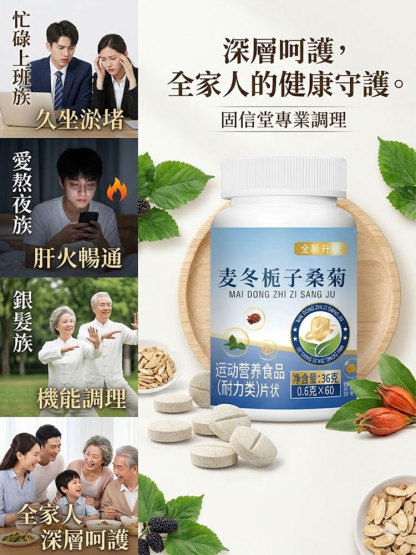 【上熱下寒 三焦淤堵】麥冬梔子桑菊