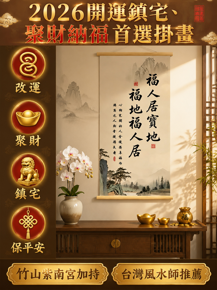 福地福人居掛畫