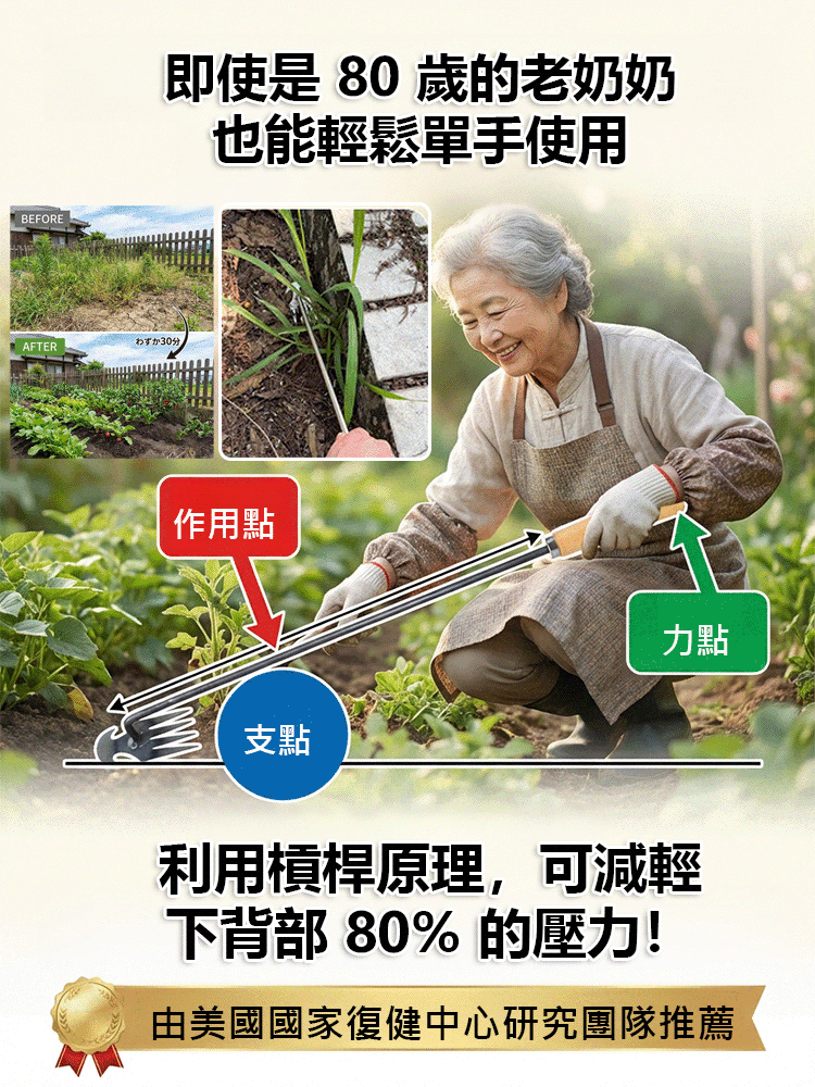 連根撥草除草神器