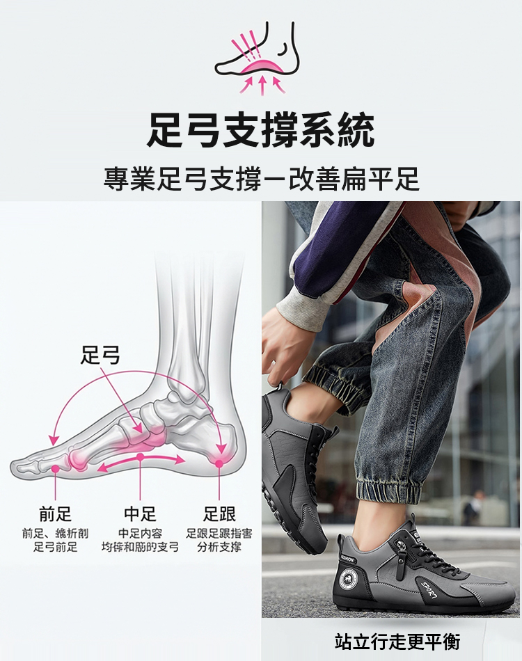 百搭皮面休閒運動鞋