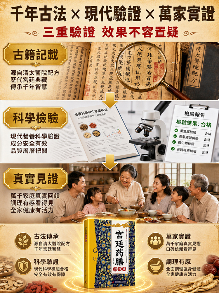 宮廷藥膳治百病 傳承千禧年經典智慧