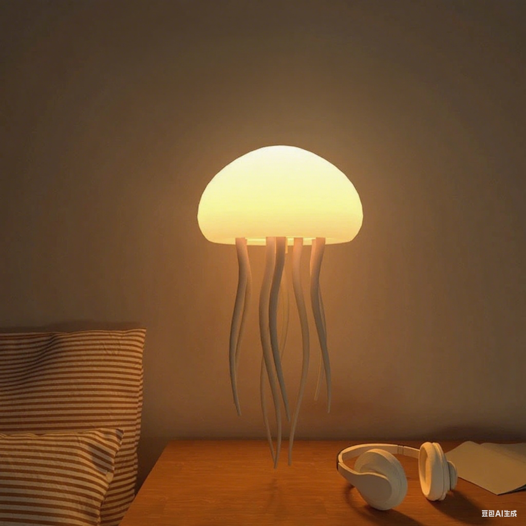 Intelligent Creative Voice-Controlled Jellyfish Light Cross-Border Tentacles Swimming And Floating Smart Full-Color Gradient Induction Atmosphere Light