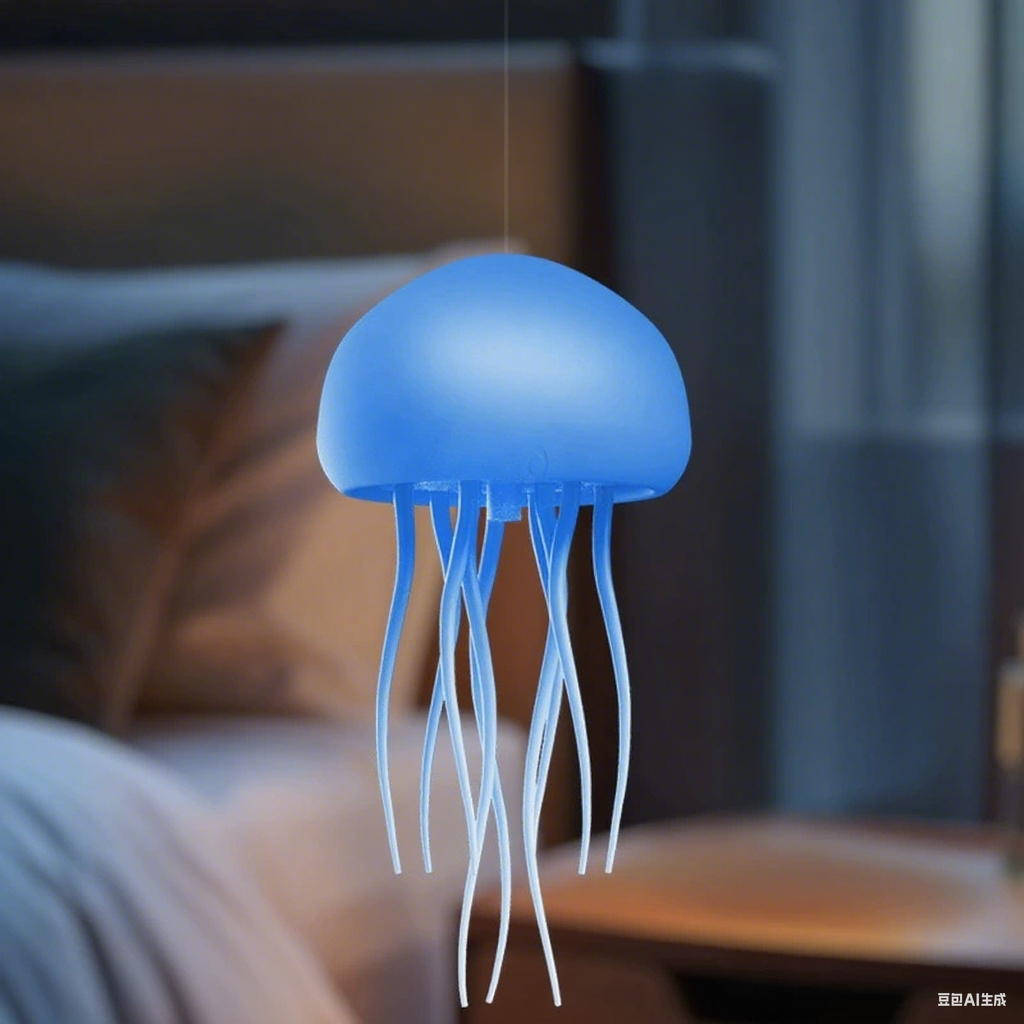 Intelligent Creative Voice-Controlled Jellyfish Light Cross-Border Tentacles Swimming And Floating Smart Full-Color Gradient Induction Atmosphere Light