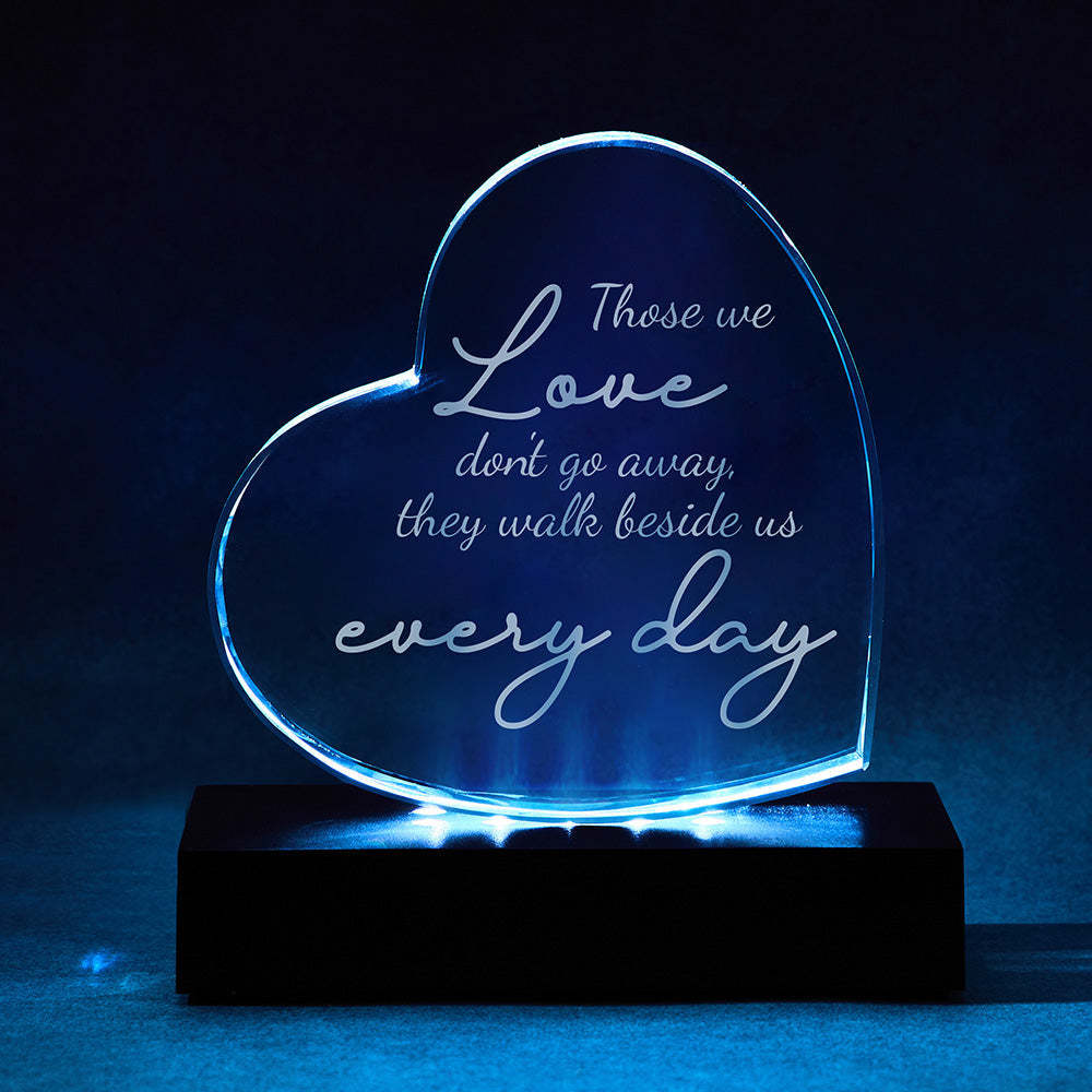 Sympathy Gift Memorial Gifts for Loss of Mother Glass Crystal Heart Bereavement Gifts in Memory of Loved One Loss of Father Husband