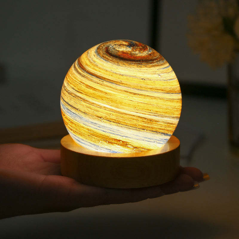 Planet Lamp Fantasy Rainbow Planet Table Lampshade Creative Romantic Sunset Couple Morning and Evening Night - photomoonlampau
